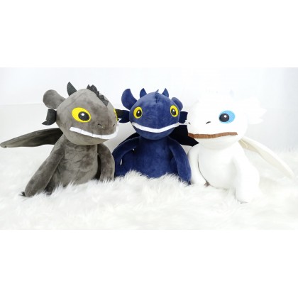How To Train Your Dragon SoftToys/PlushToys/KidsToys 25-35cm 驯龙高手3色夜煞娃娃玩具公仔25厘米-35厘米